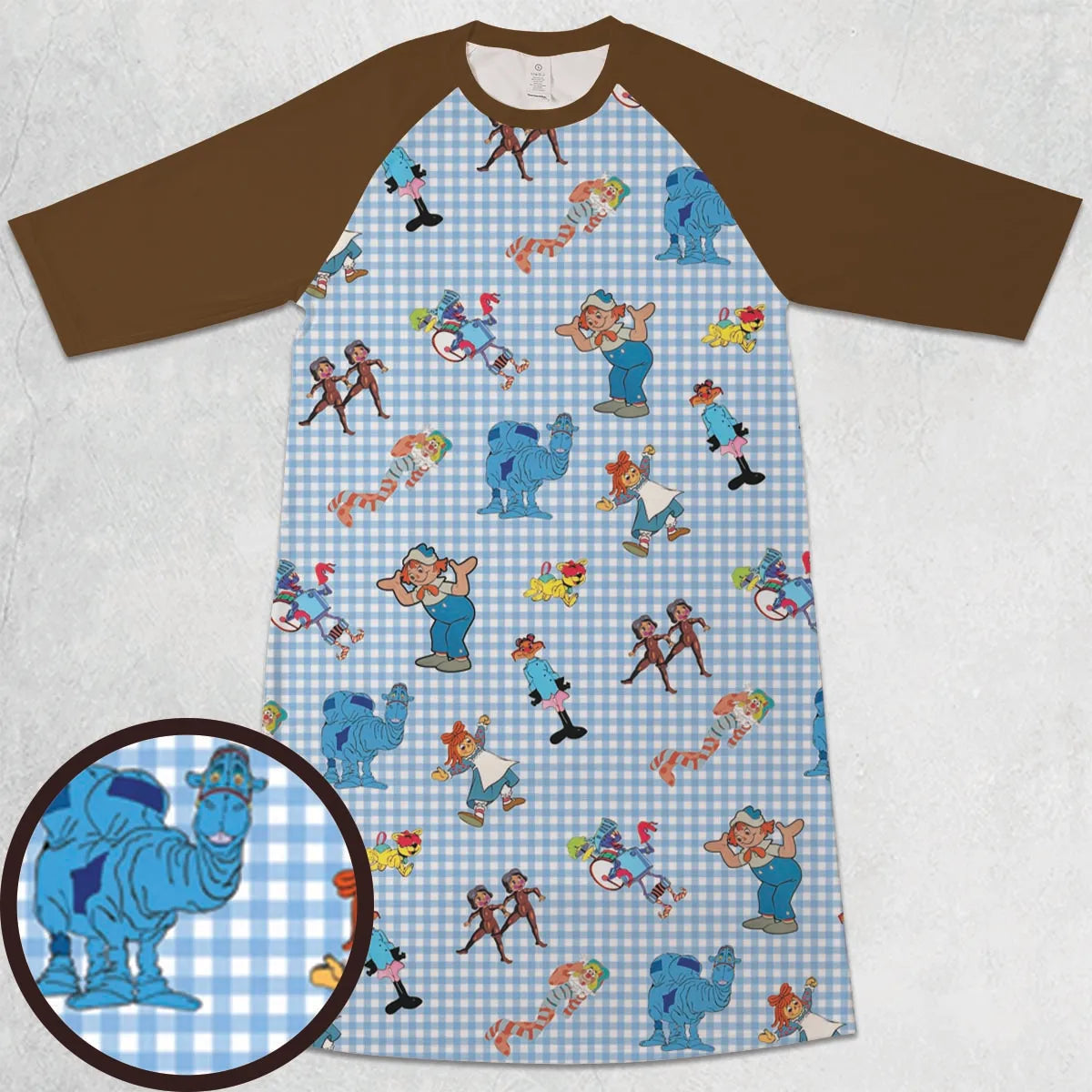 3/4 Sleeve Raglan Dress - UDV661DK