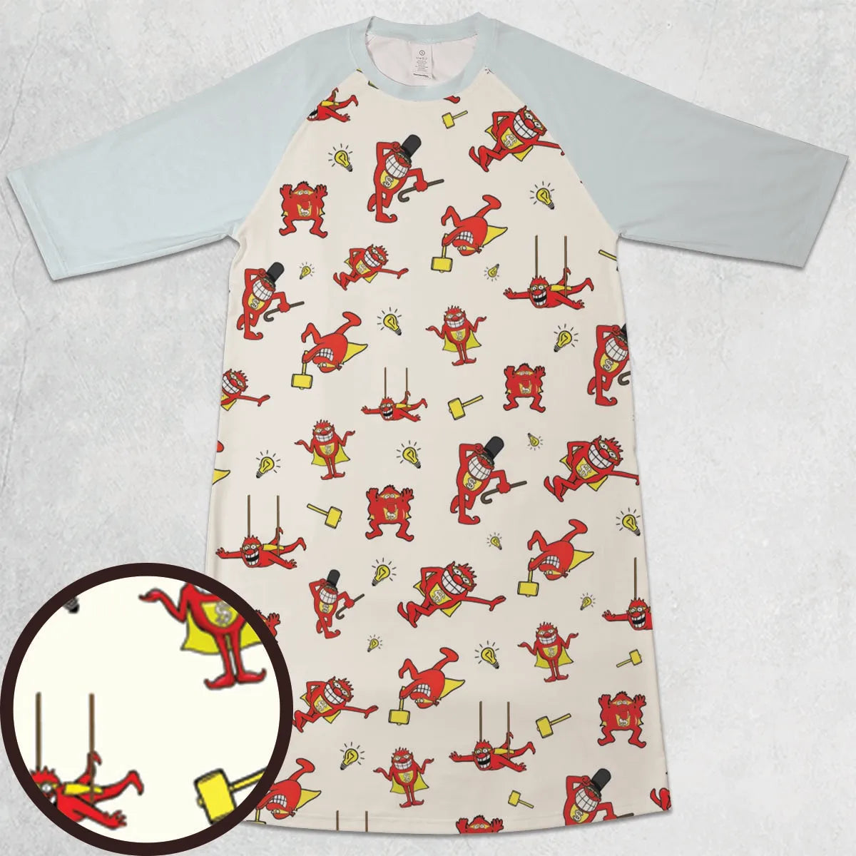 3/4 Sleeve Raglan Dress - GXSR67B5