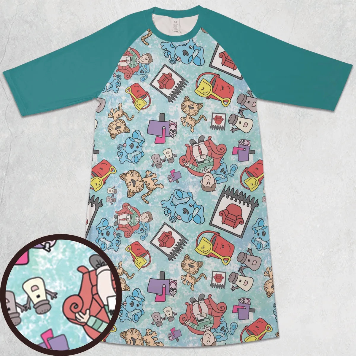 3/4 Sleeve Raglan Dress - G6AN742D