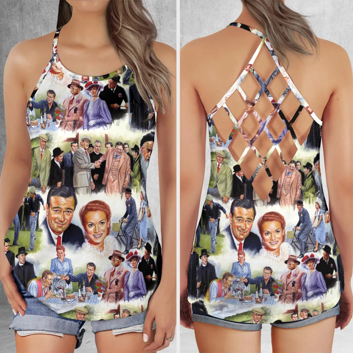 Criss Cross Tank Top - PWB3DFC5