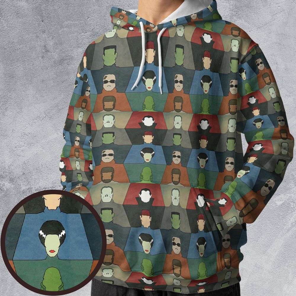 All-over Print Hoodie - GDF1LPKD -  - 1