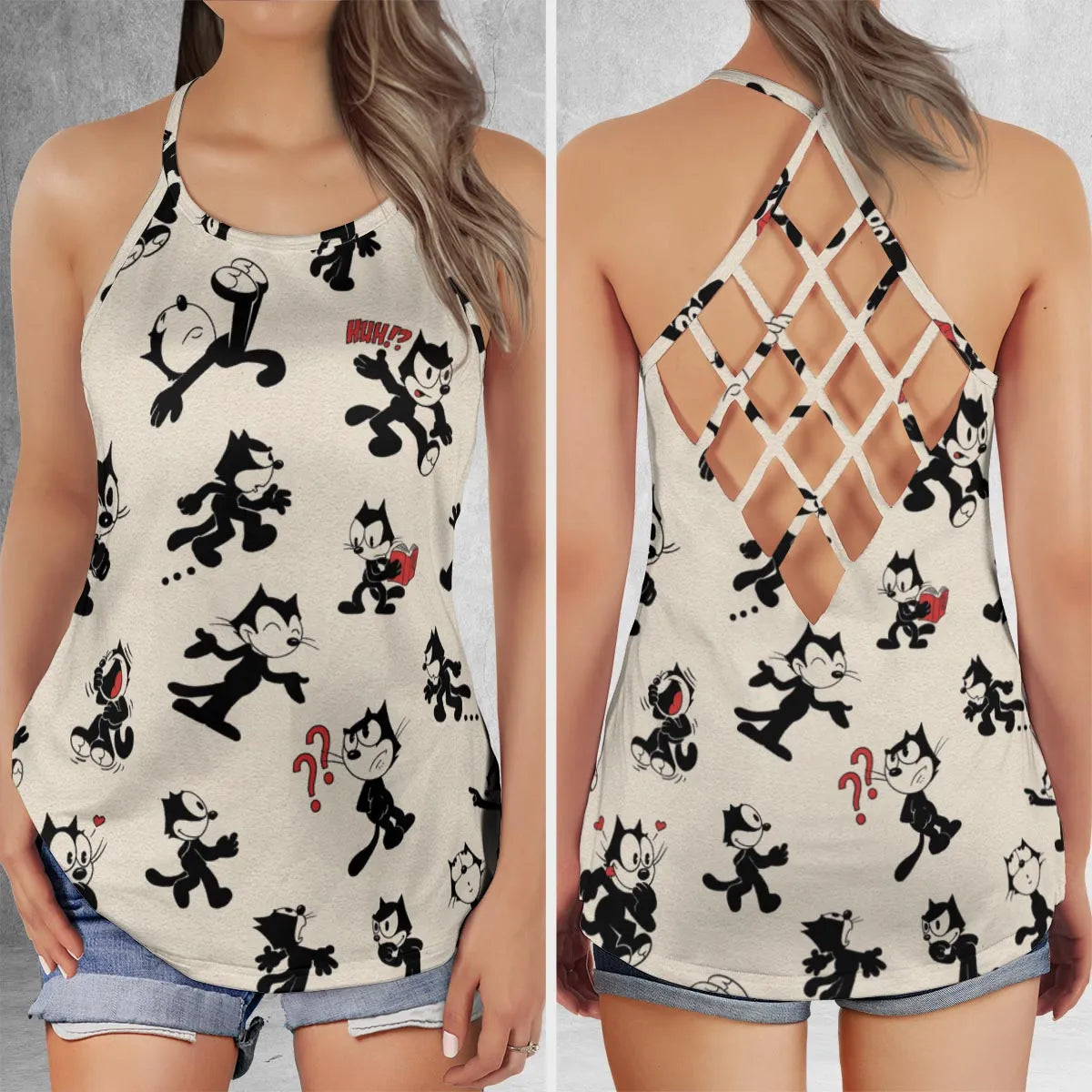 Criss Cross Tank Top - T952QYTS