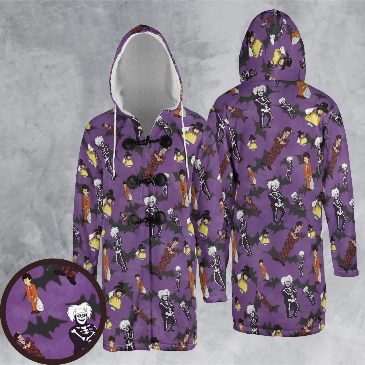 Hooded Cloak Coat - 538CHLF3