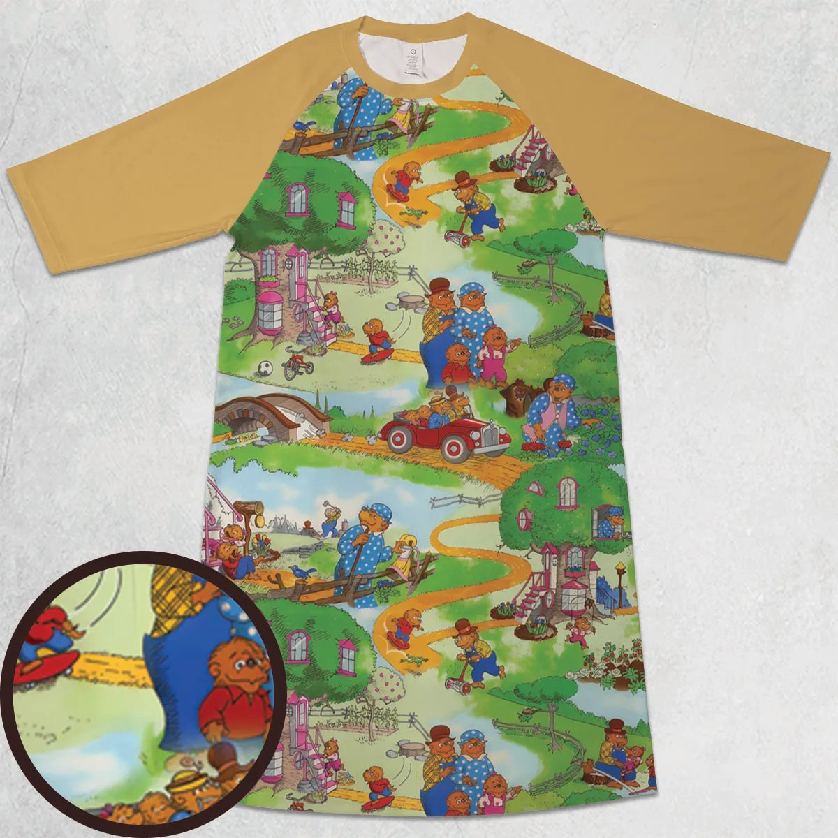 3/4 Sleeve Raglan Dress - BD69NDKQ
