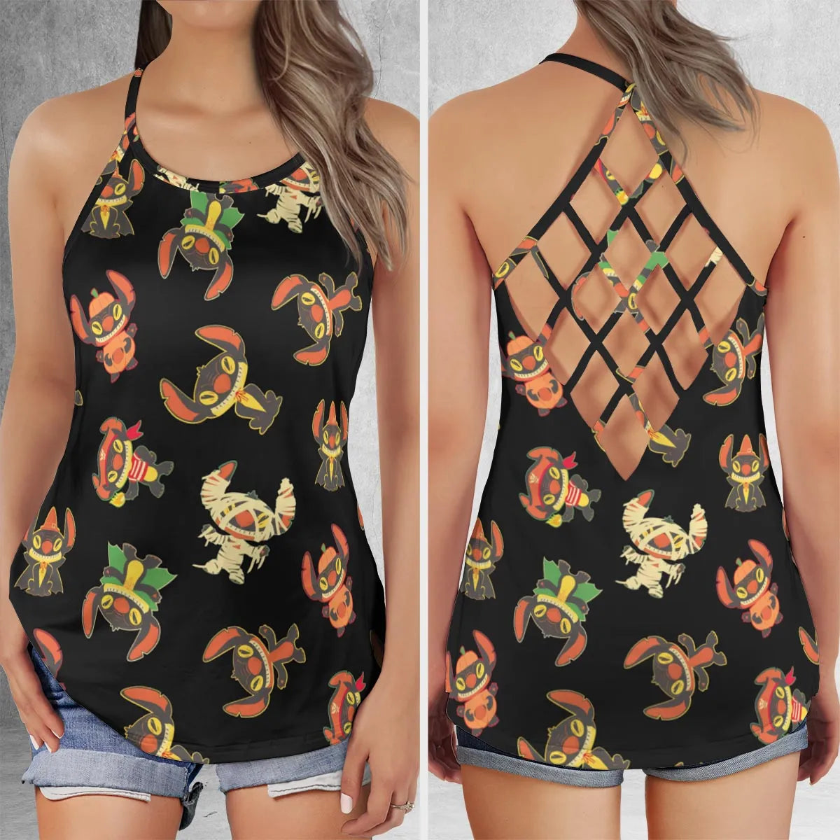 Criss Cross Tank Top - NU8QL8L1