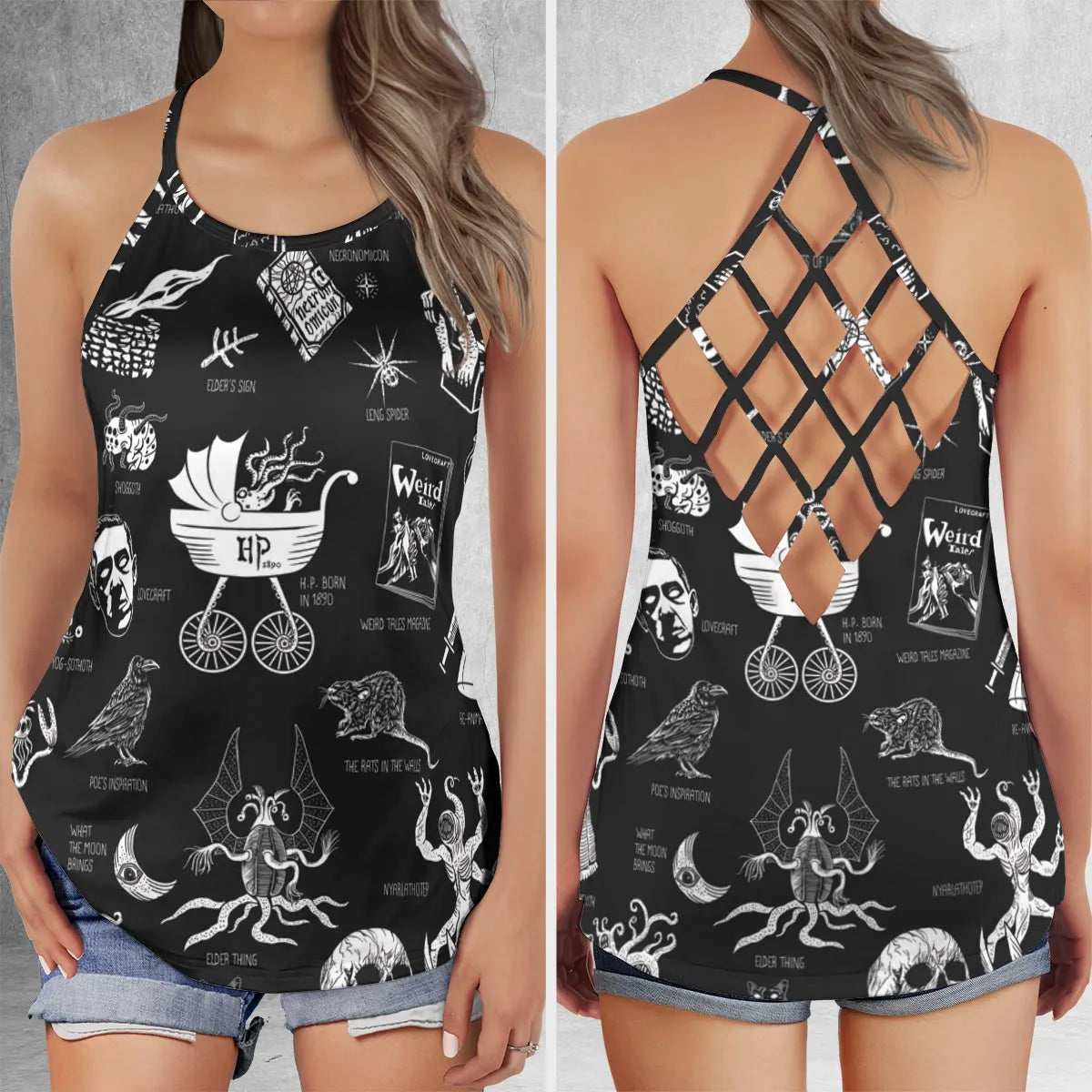 Criss Cross Tank Top - KWNBM2K5