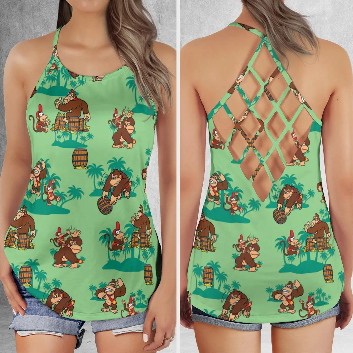 Criss Cross Tank Top - D8HQ3ELP