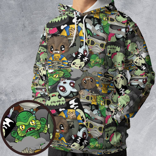 All-over Print Hoodie - 6NDZPJC8 -  - 1
