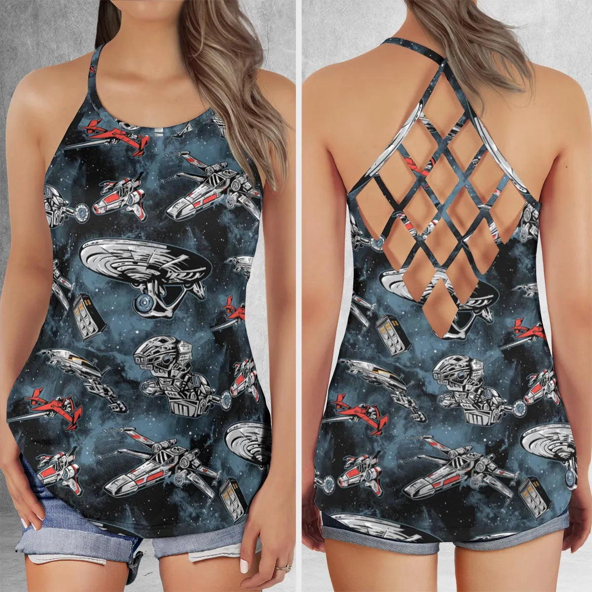 Criss Cross Tank Top - 2T6J5DAS