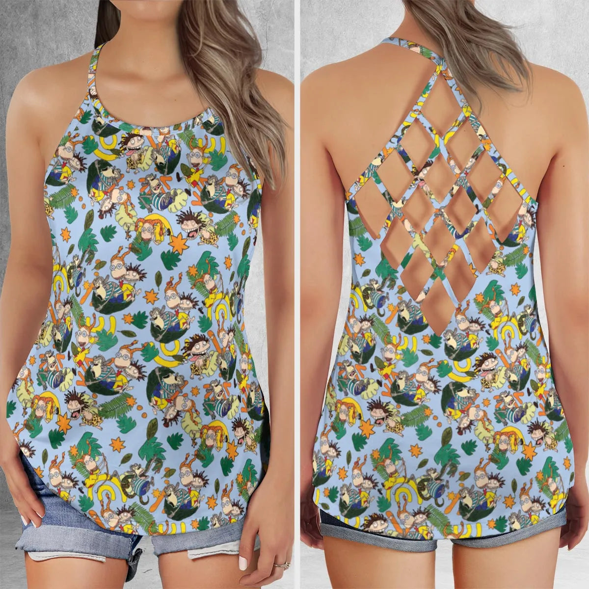 Criss Cross Tank Top - B22LG4RN