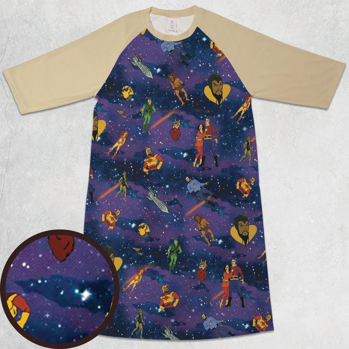 3/4 Sleeve Raglan Dress - ZJUEF2AC