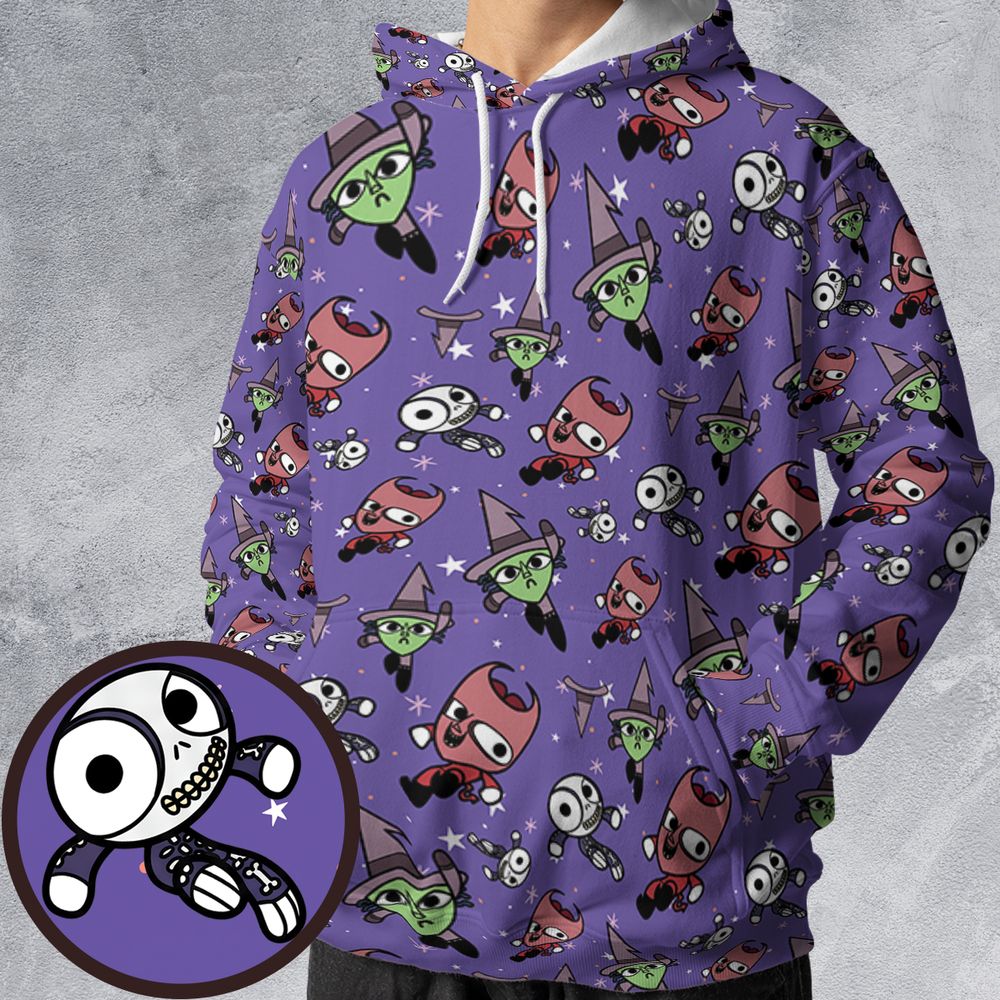 All-over Print Hoodie - GU1W7912 -  - 1