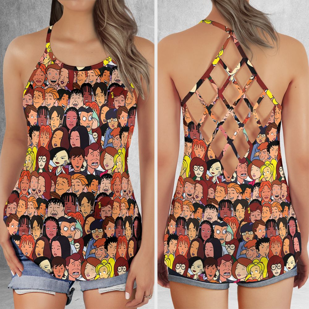 Criss Cross Tank Top - 332RA6VH -  - 1