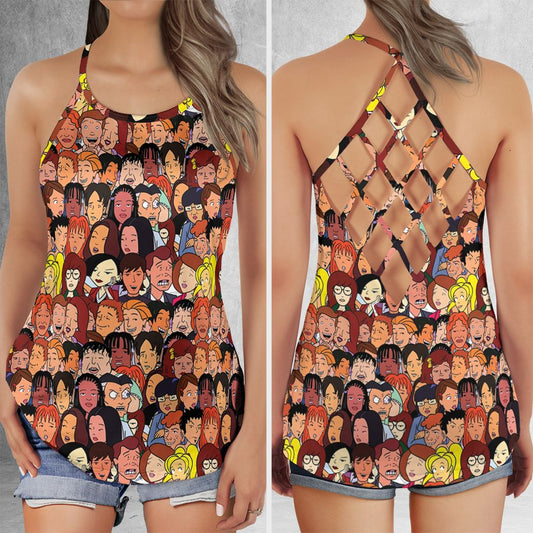 Criss Cross Tank Top - 332RA6VH -  - 1