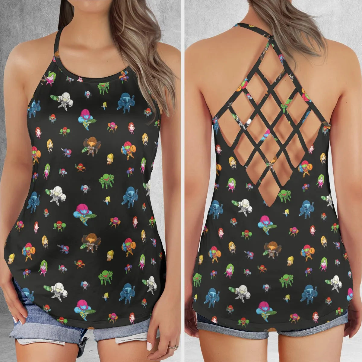 Criss Cross Tank Top - D4P3PAKR
