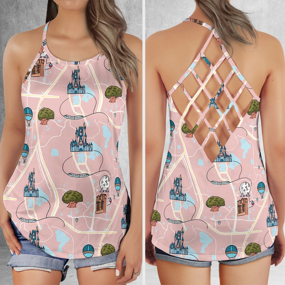Criss Cross Tank Top - C7485E6P -  - 1