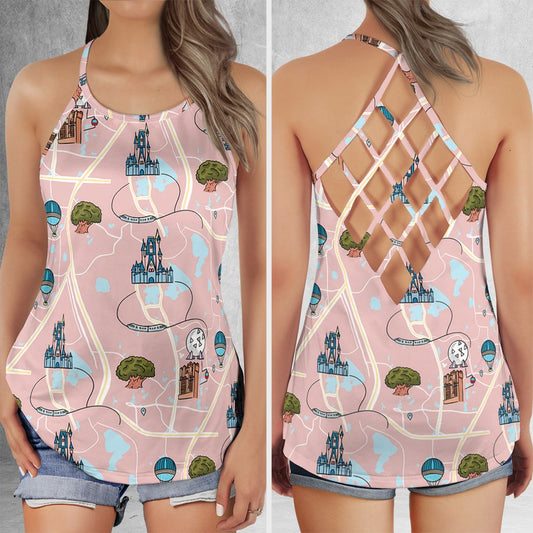 Criss Cross Tank Top - C7485E6P -  - 1