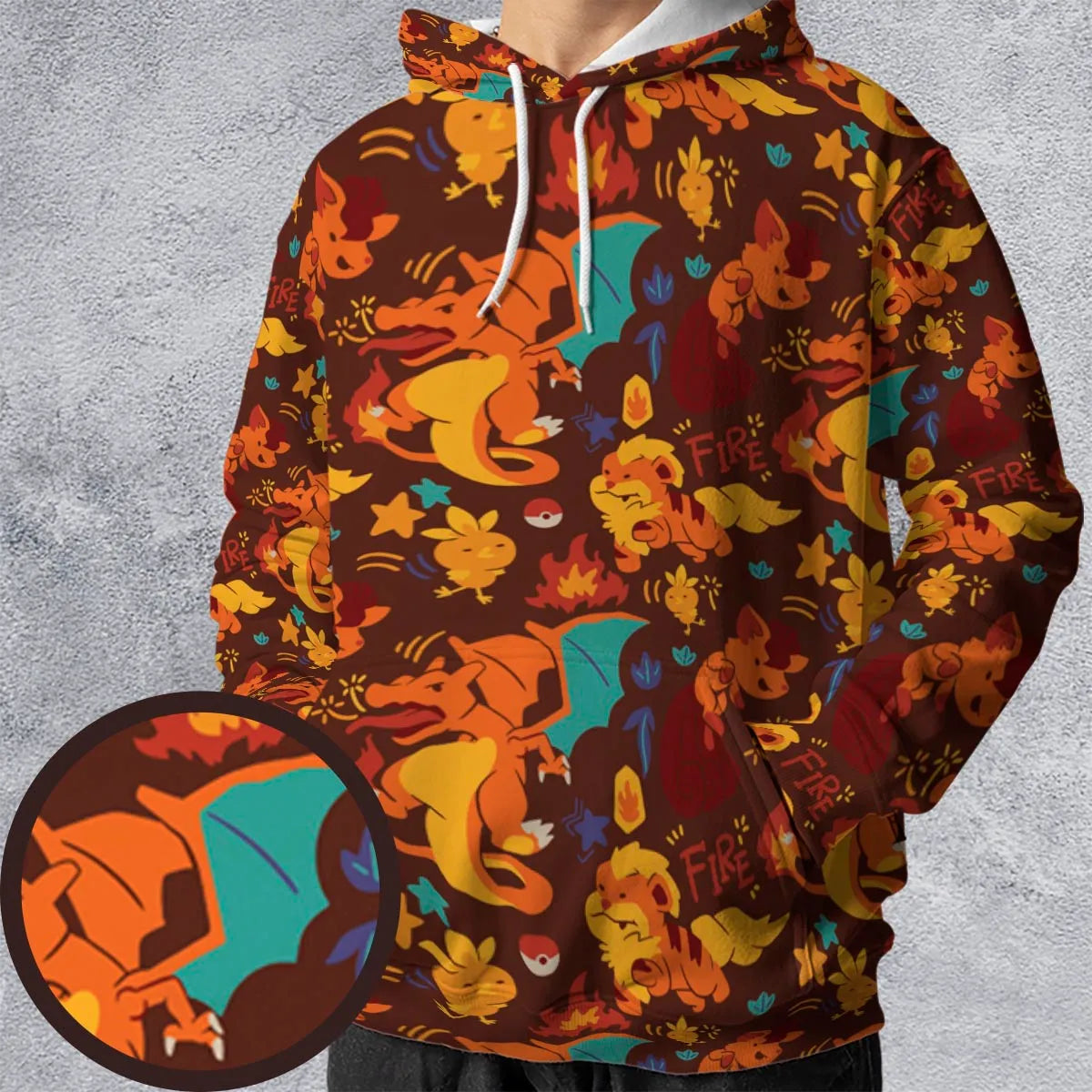 All-over Print Hoodie - FTEPSHXQ