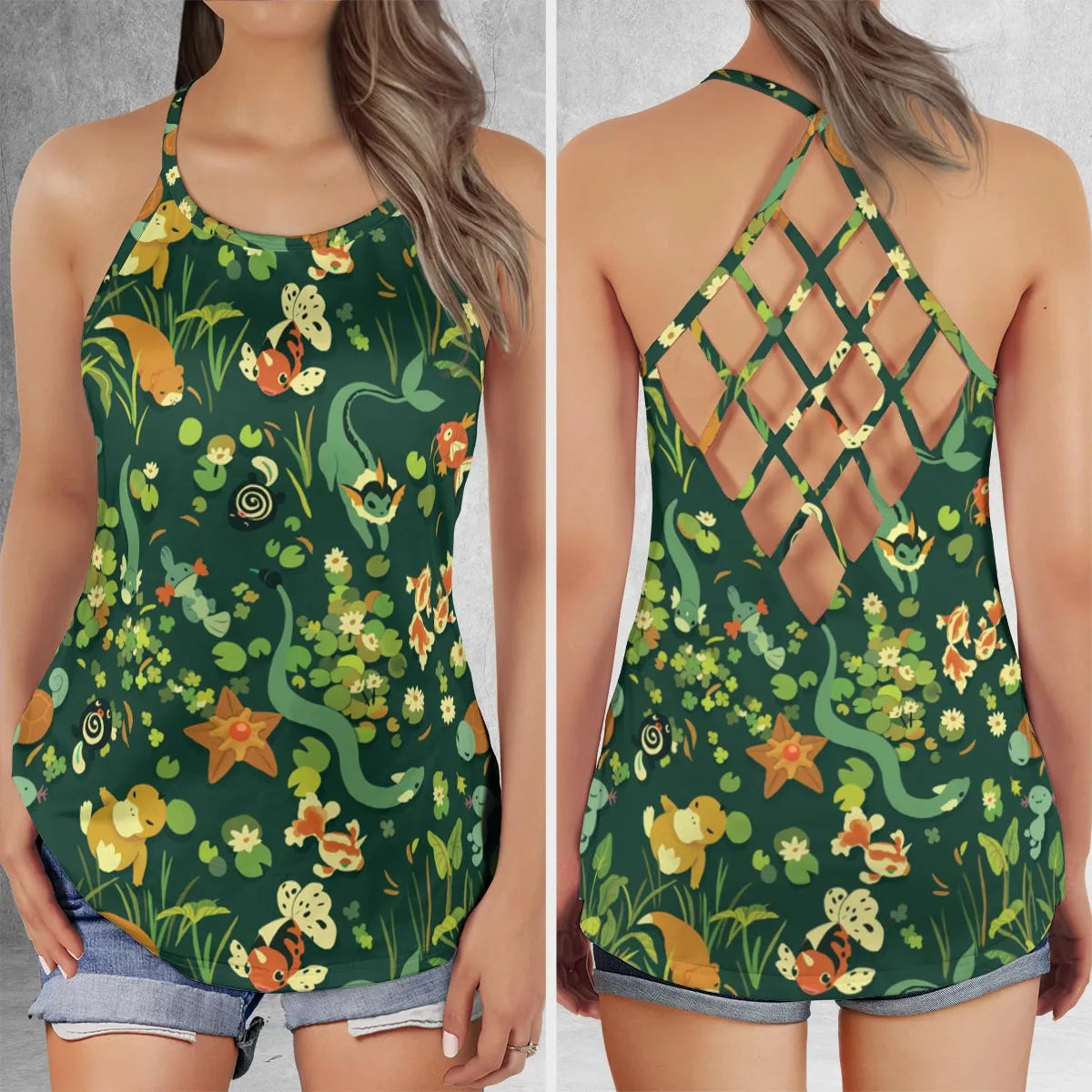 Criss Cross Tank Top - 74TC1L17