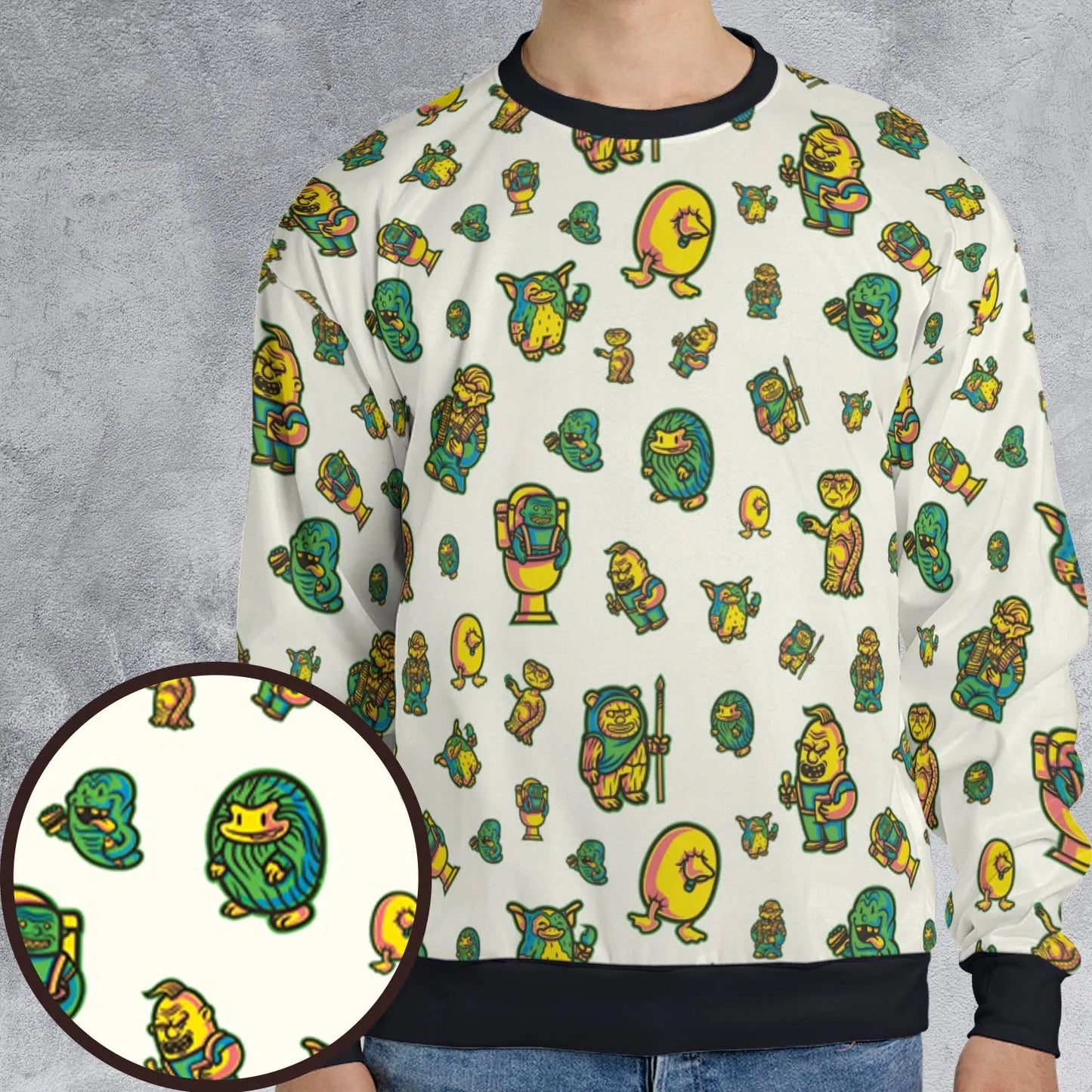 All-over Print Sweatshirt - TMQY9X4X