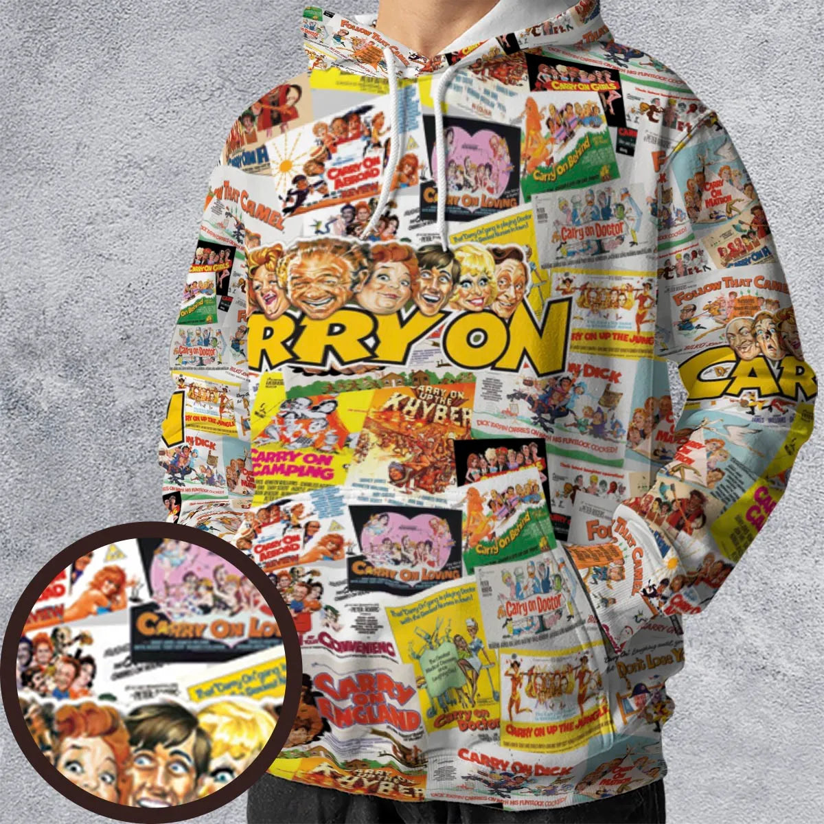 All-over Print Hoodie - LEQFQSHY