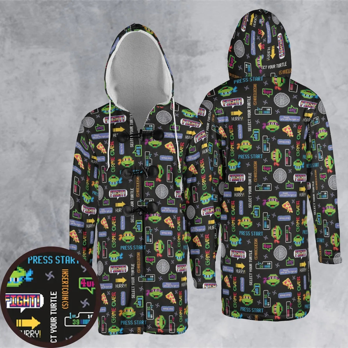 Hooded Cloak Coat - D39KRFUP