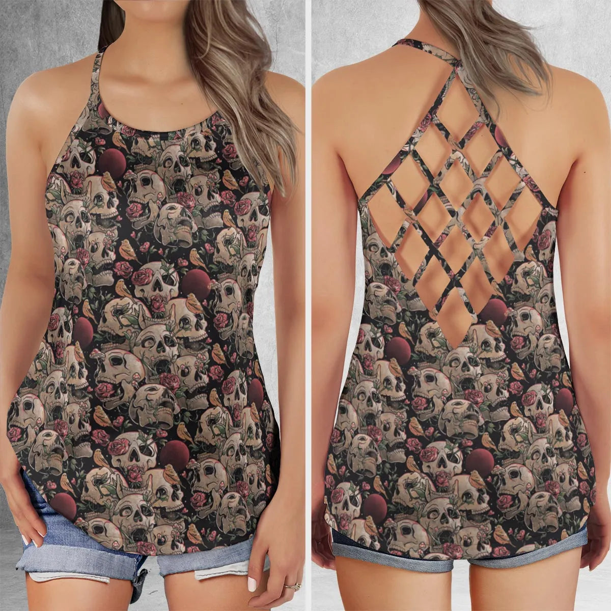 Criss Cross Tank Top - PH3968LJ
