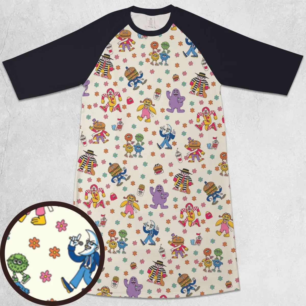 3/4 Sleeve Raglan Dress - 2K1SCKC3