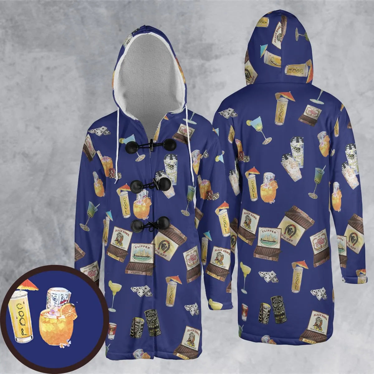 Hooded Cloak Coat - CZ22Q1DY