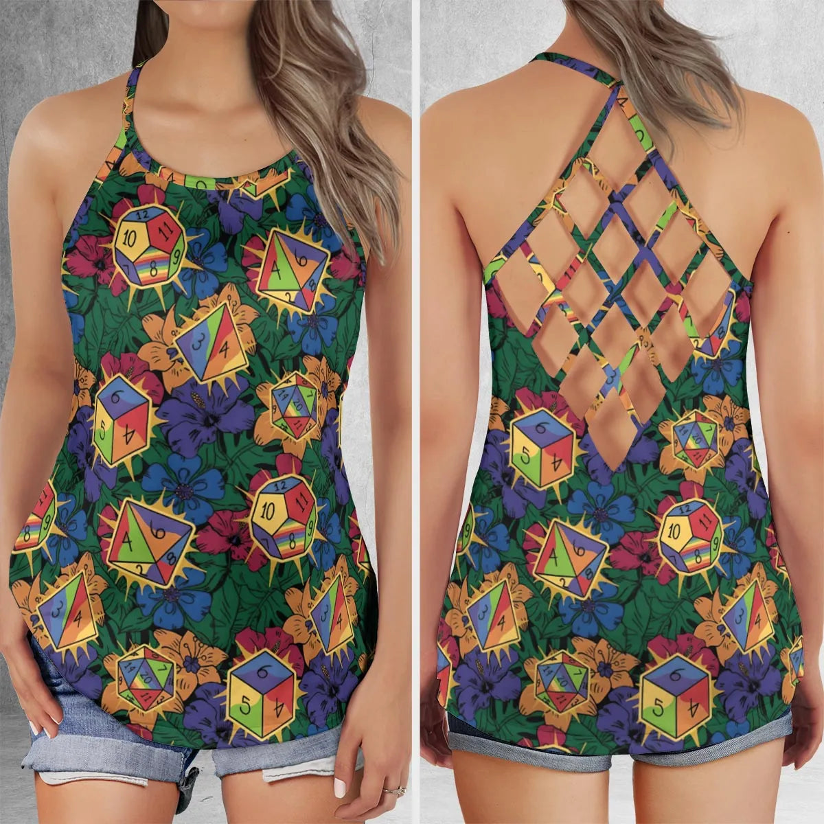 Criss Cross Tank Top - A9R858QW