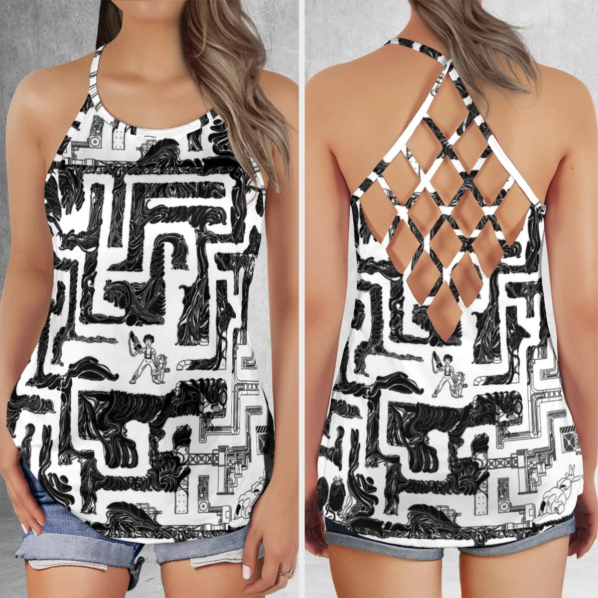 Criss Cross Tank Top - PBHF9TK1
