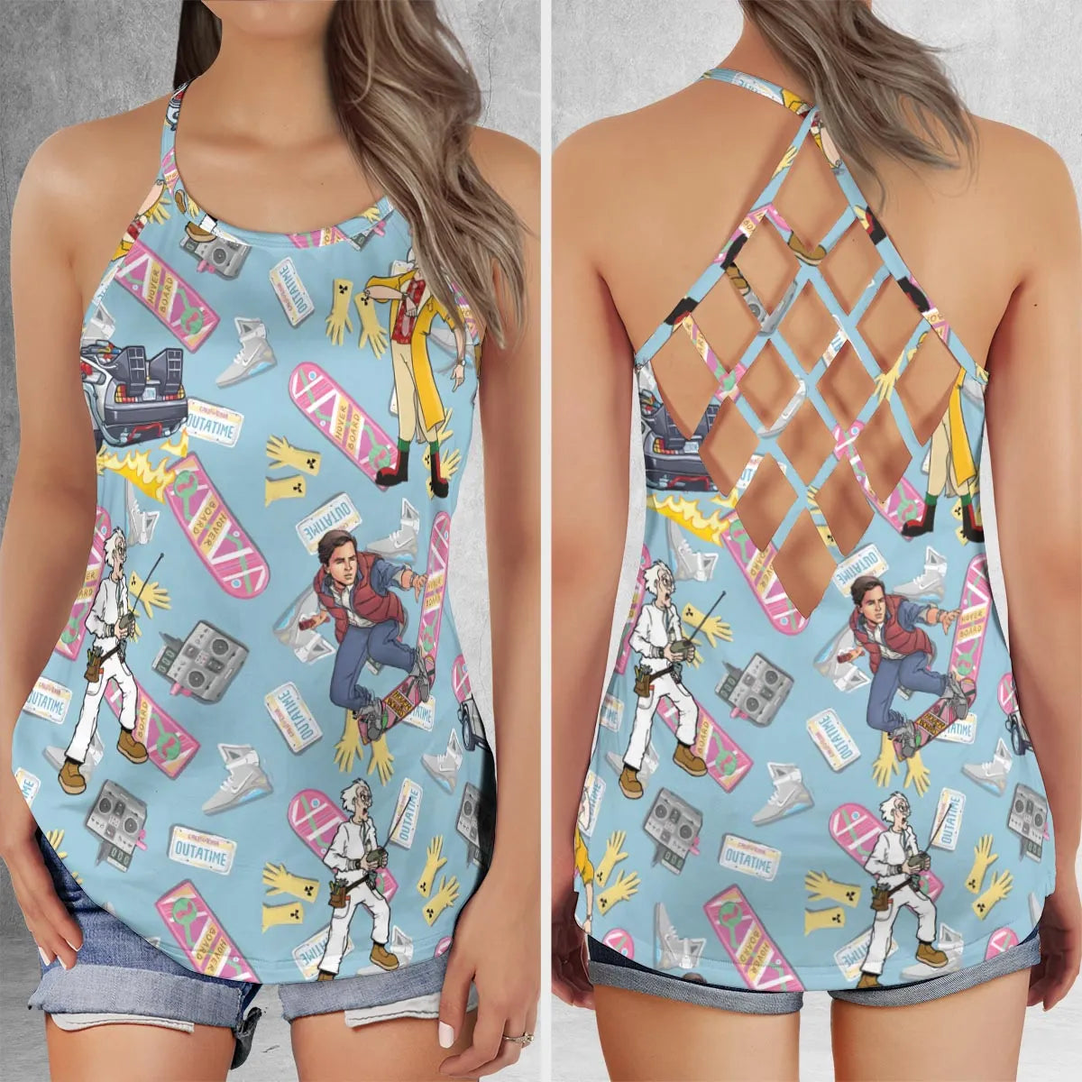 Criss Cross Tank Top - 8JT9BVUH