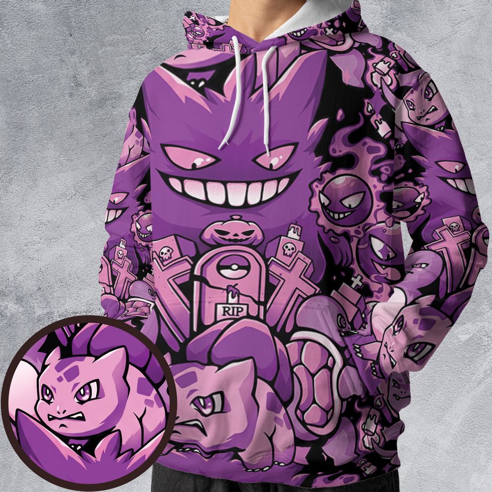 All-over Print Hoodie - 3QWP578K -  - 1