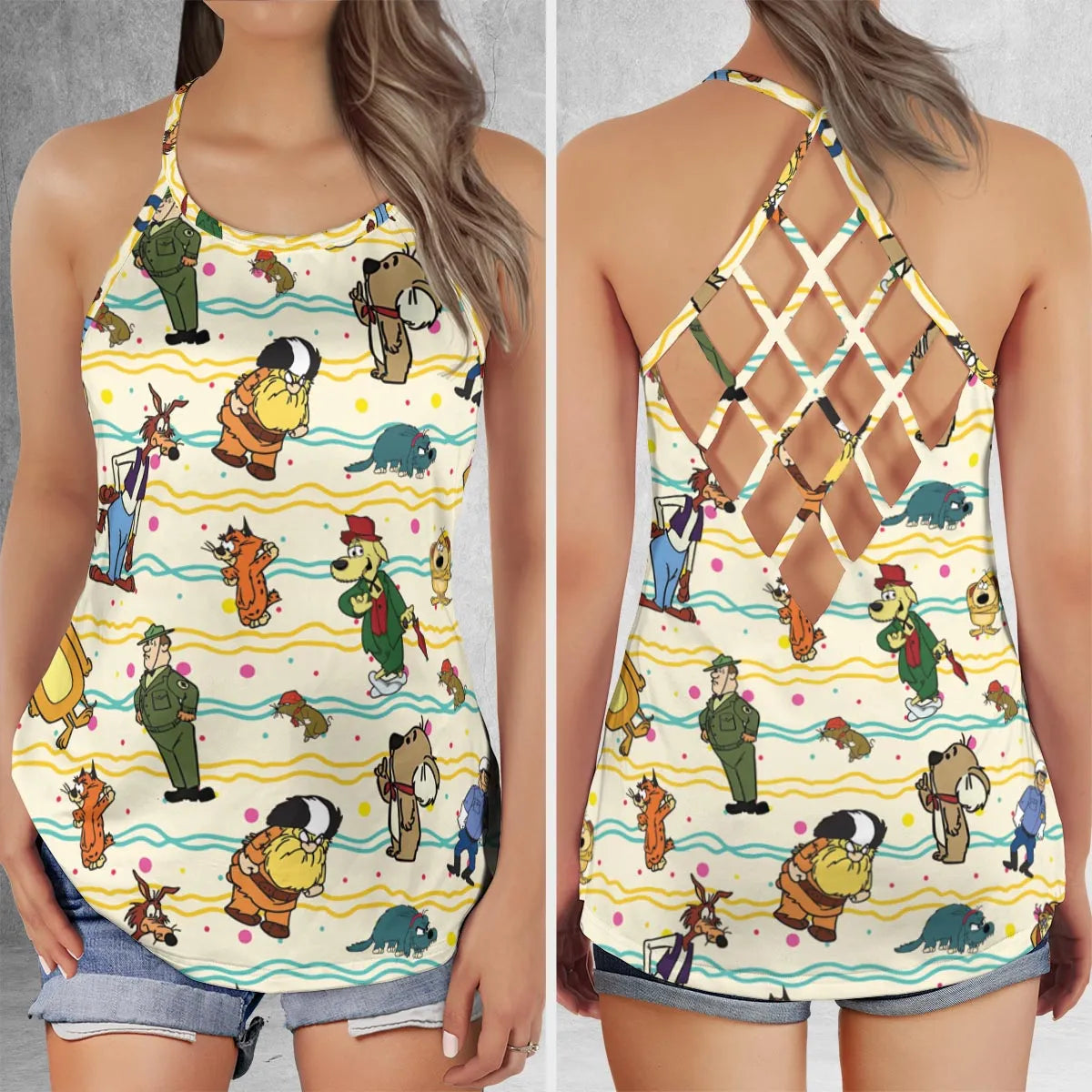 Criss Cross Tank Top - NCXR1ZEZ