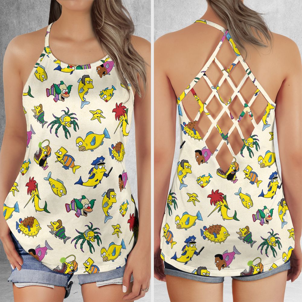 Criss Cross Tank Top - 78ZFK3JY -  - 1