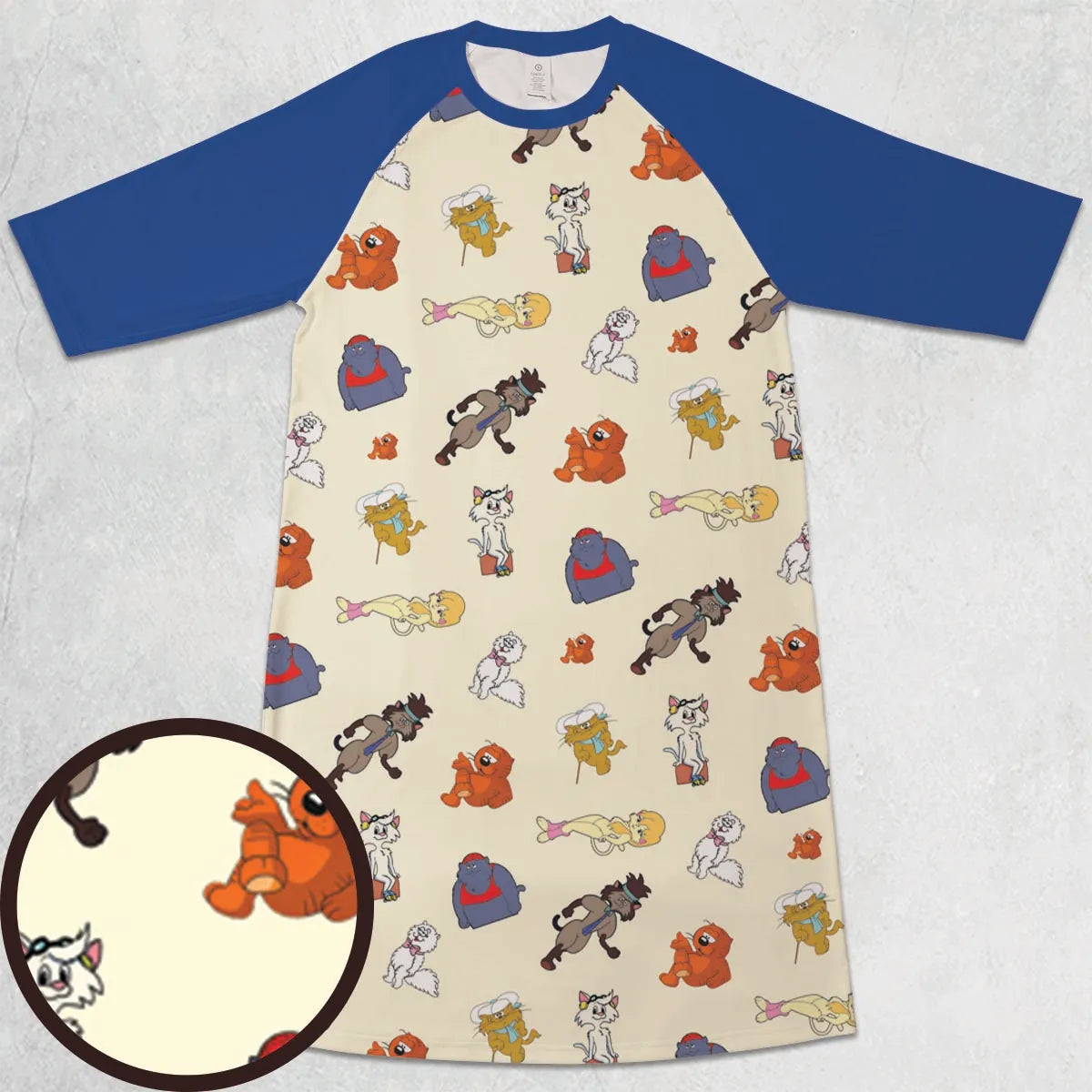 3/4 Sleeve Raglan Dress - D2LBPY76
