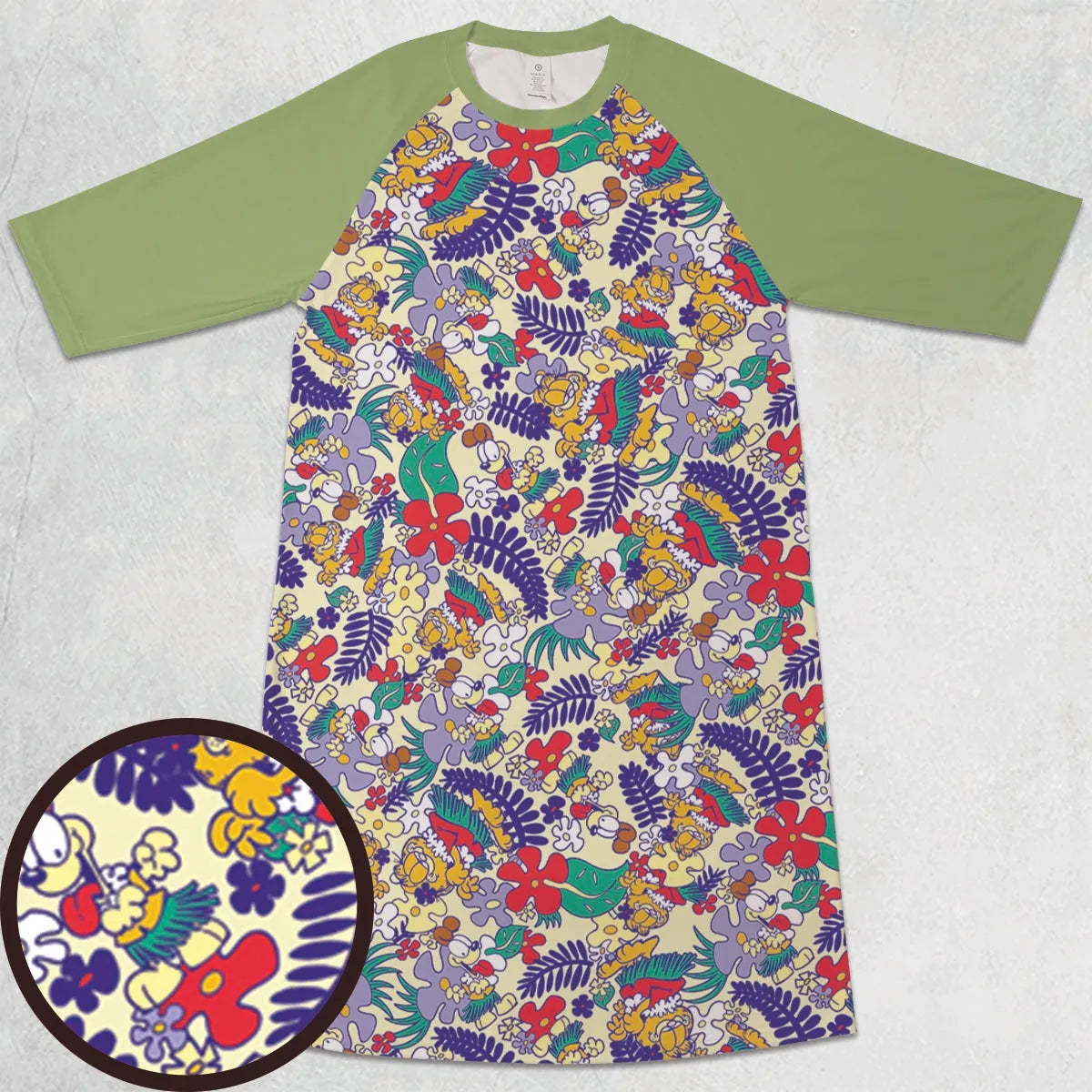 3/4 Sleeve Raglan Dress - GJD6M38D
