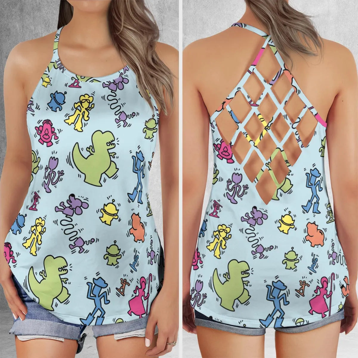 Criss Cross Tank Top - E3A2TAPZ