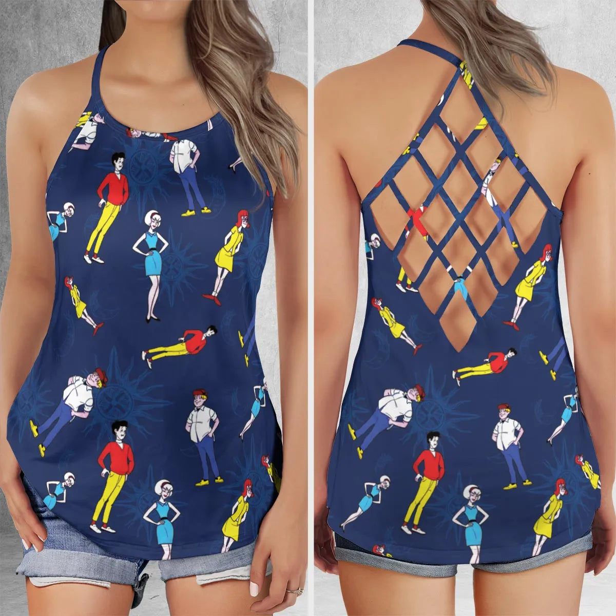Criss Cross Tank Top - GCDH3X56