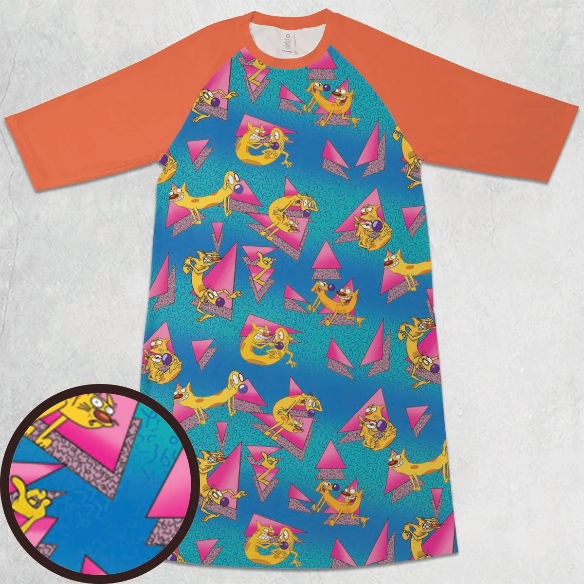 3/4 Sleeve Raglan Dress - PKV47L9P