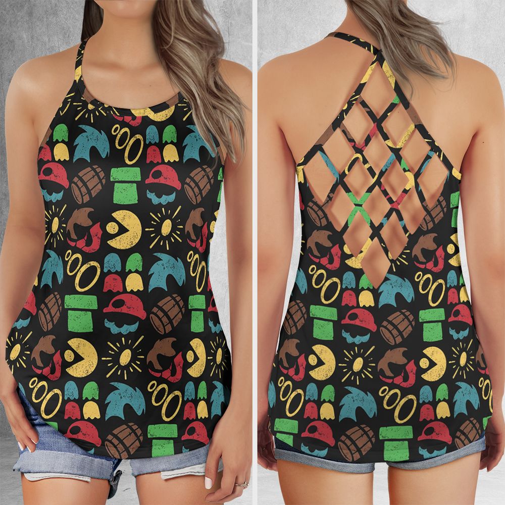 Criss Cross Tank Top - GFSYPLR3 -  - 1