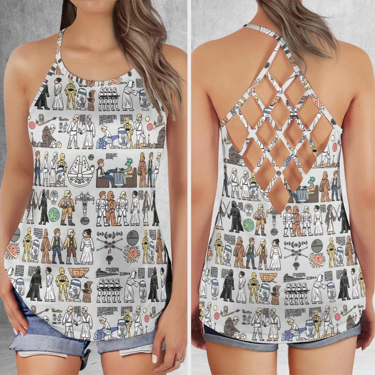 Criss Cross Tank Top - YZRTW8JG