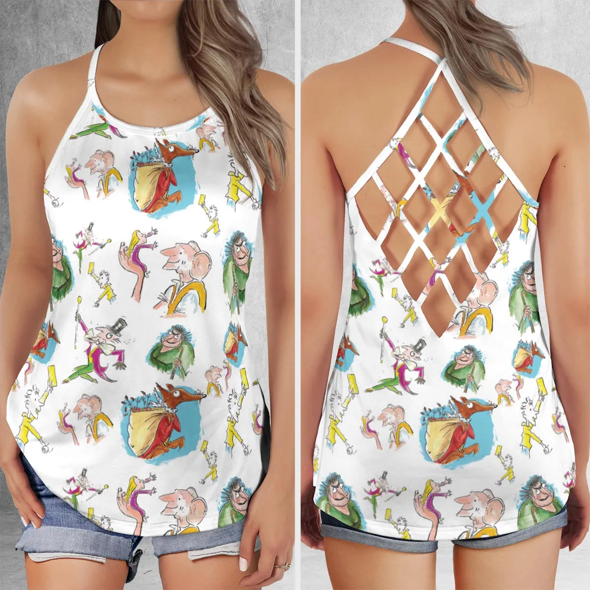 Criss Cross Tank Top - HL22FUTQ