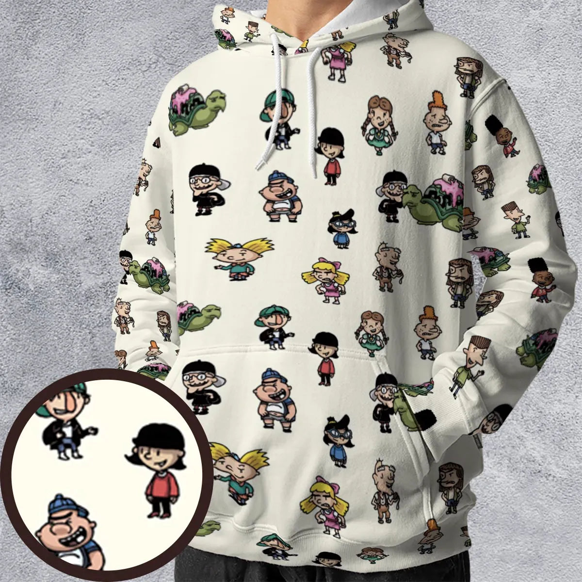 All-over Print Hoodie - 8BW6ZVXU