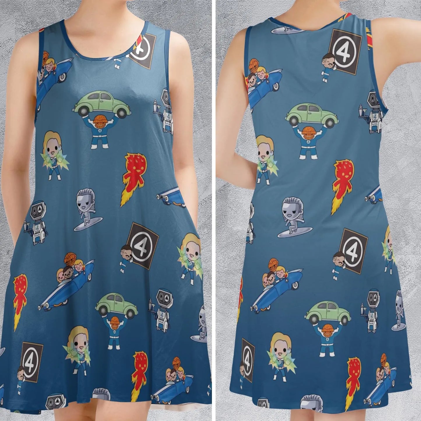 Sleeveless Dress - BUXE4DCV