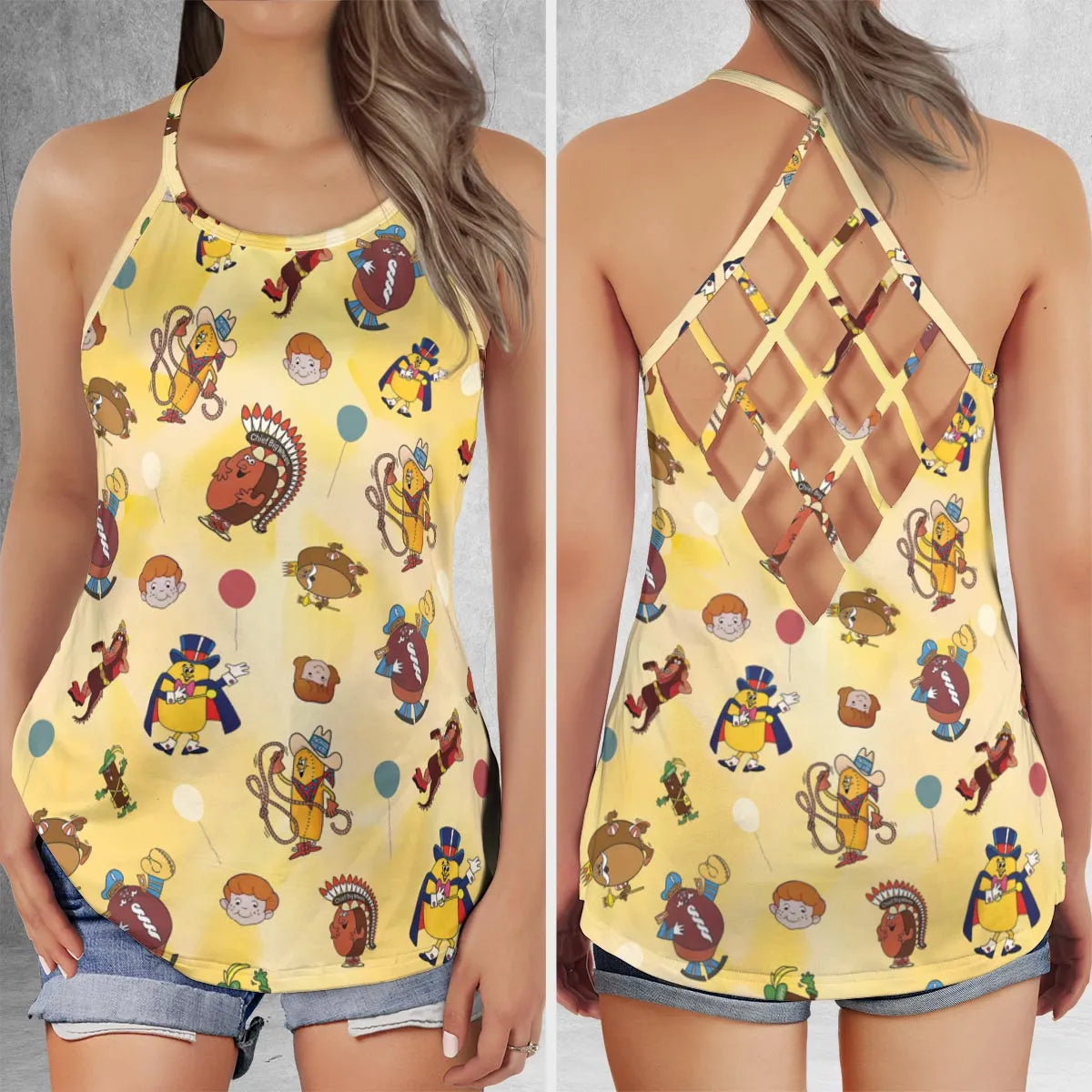 Criss Cross Tank Top - UB5JTLWD