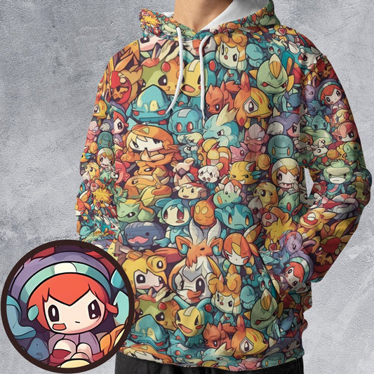 All-over Print Hoodie - 58DQKZSV -  - 1