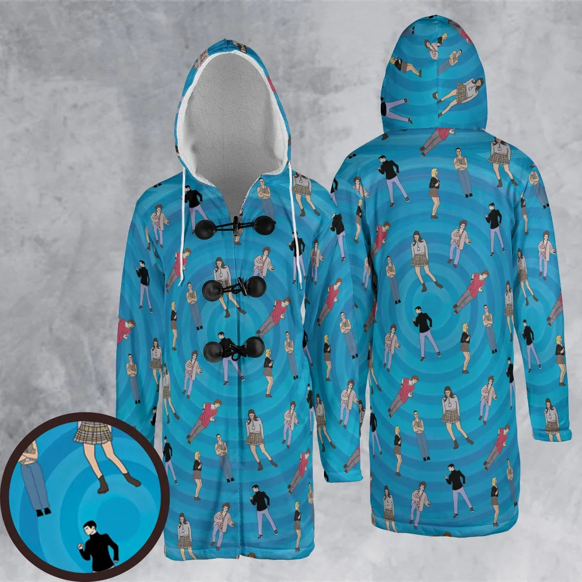 Hooded Cloak Coat - JEMWHSDB