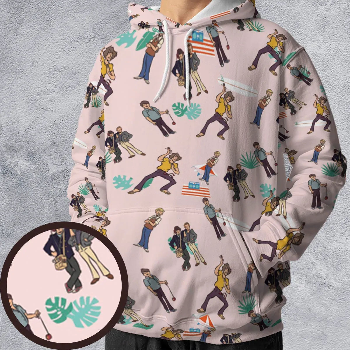 All-over Print Hoodie - TEPZZ1B4