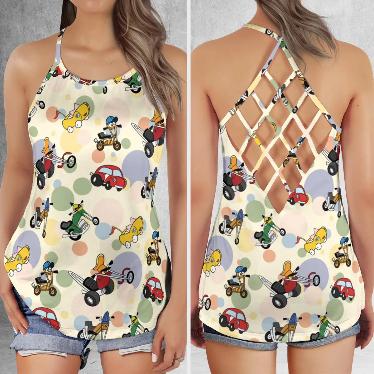 Criss Cross Tank Top - CN4QTDFA